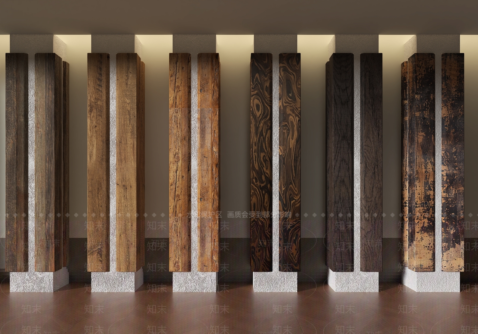 现代柱子3D模型下载【ID:1201876470】