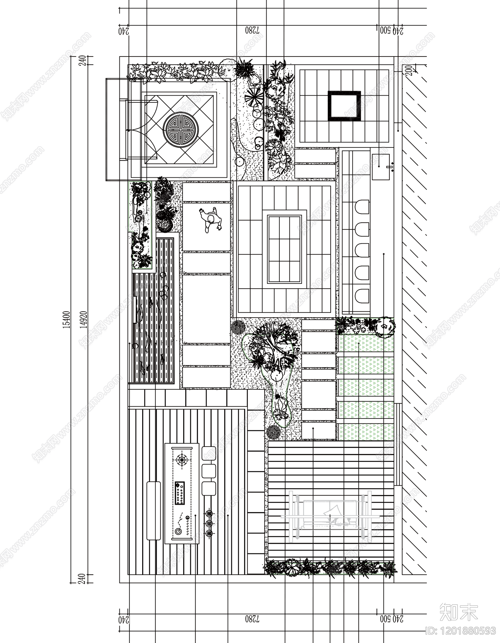 新中式家装图库施工图下载【ID:1201880593】