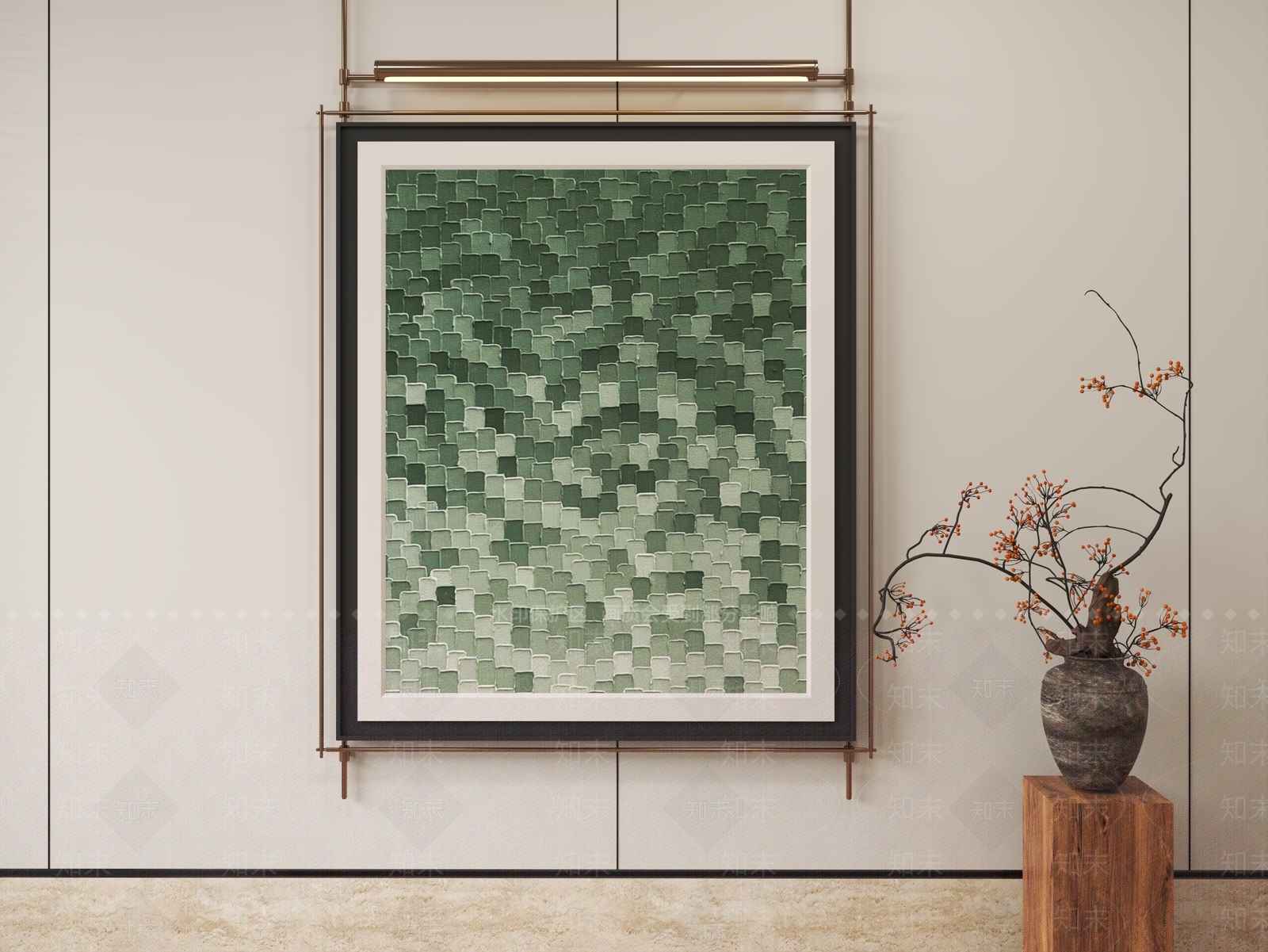 现代轻奢挂画3D模型下载【ID:1201882897】