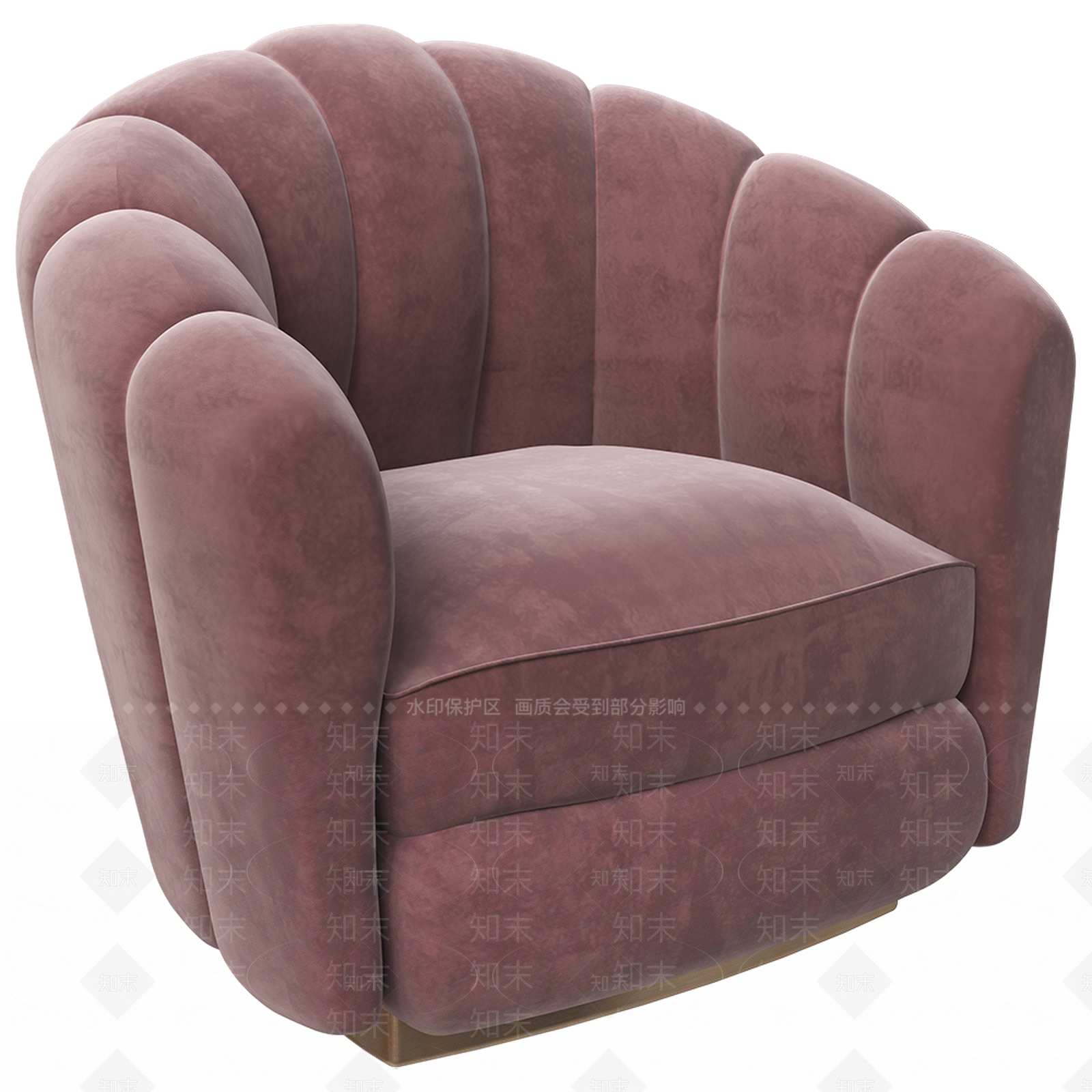 现代单人沙发3D模型下载【ID:1201967815】