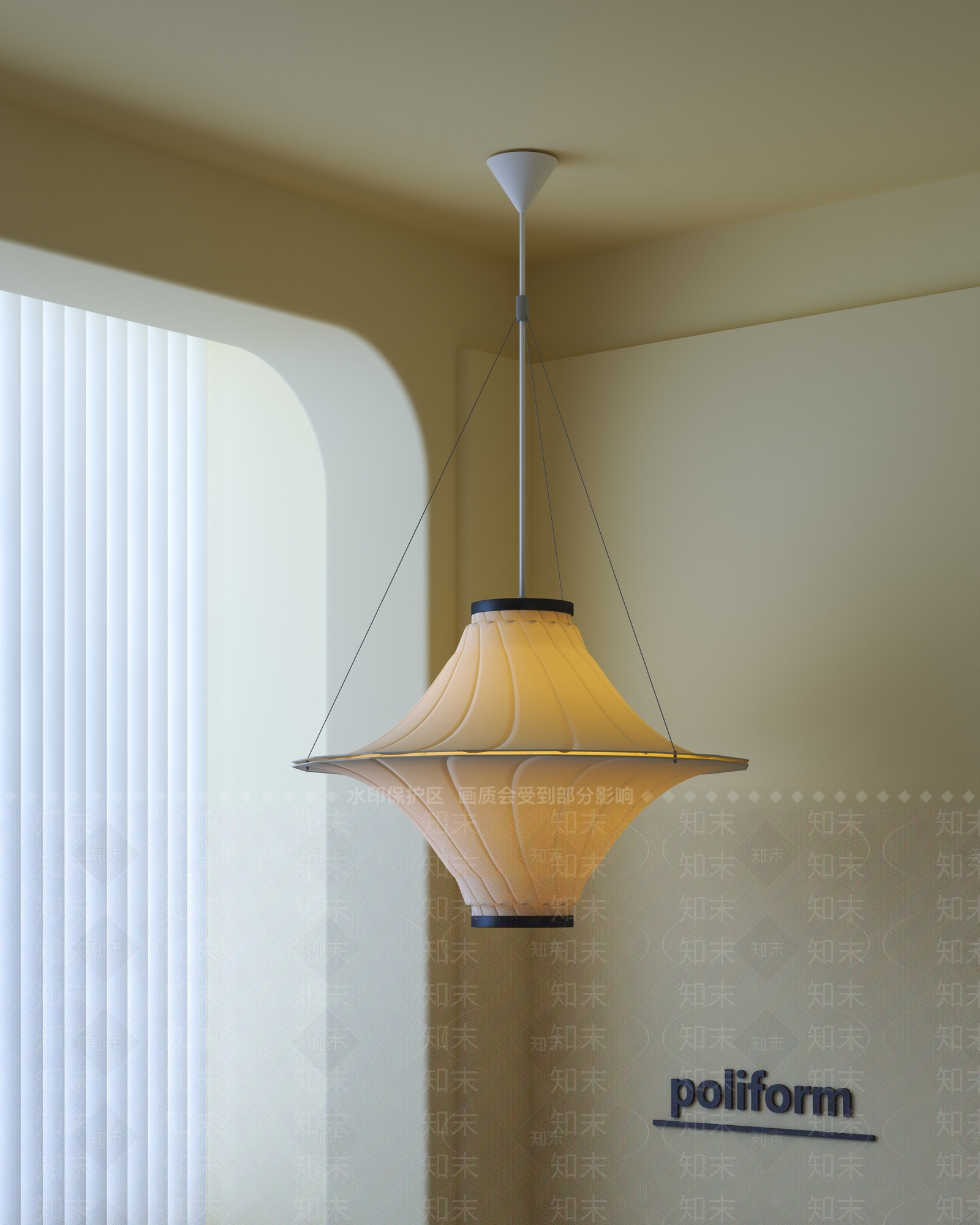 现代吊灯SU模型下载【ID:1201884038】