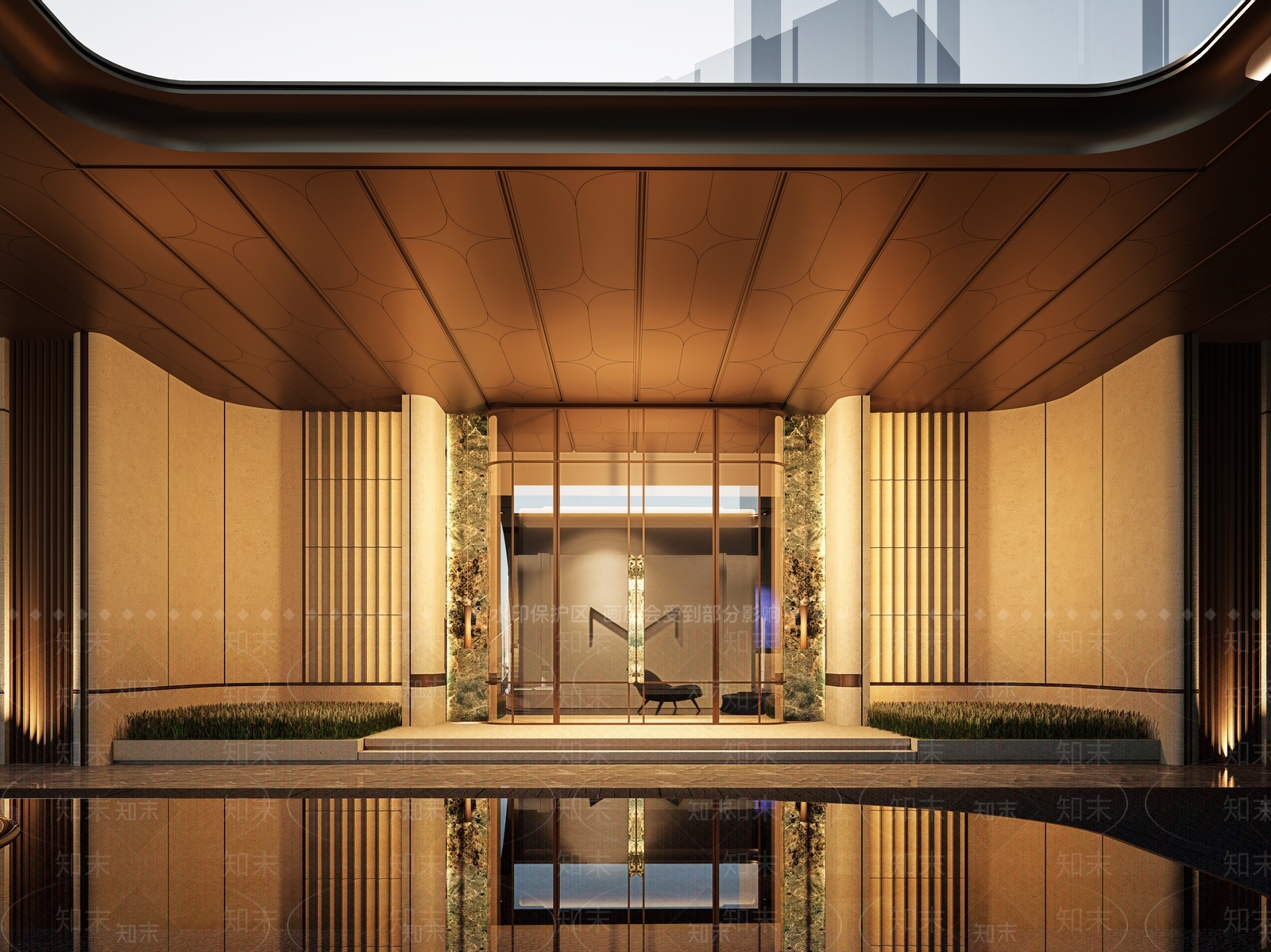 现代小区建筑SU模型下载【ID:1201884135】