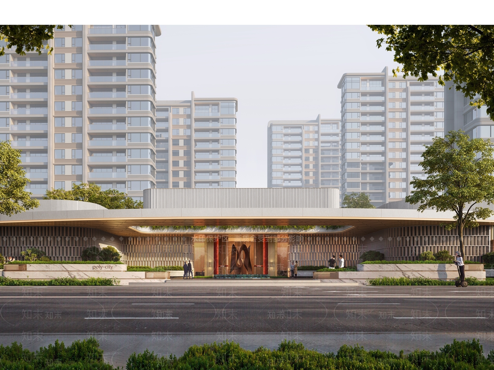 现代小区建筑SU模型下载【ID:1201884420】