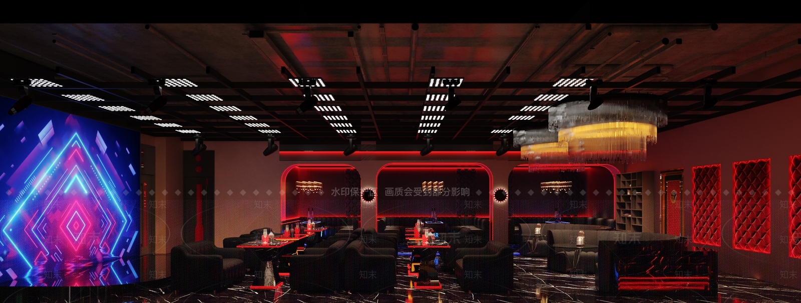 工业现代酒吧3D模型下载【ID:1201884527】