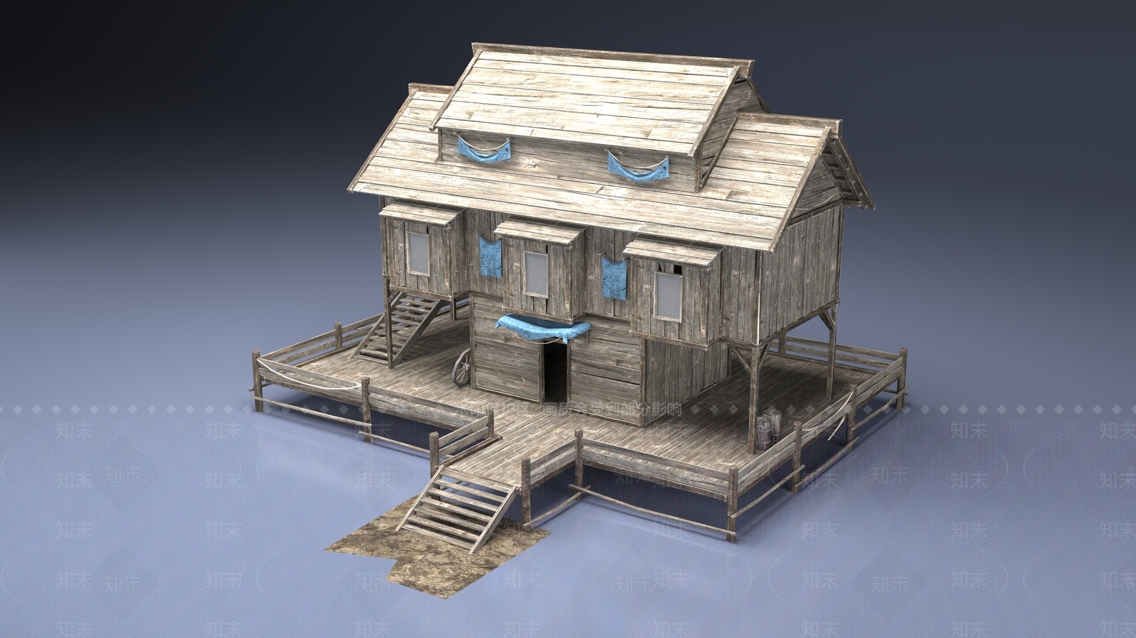 中式古建3D模型下载【ID:1201886913】