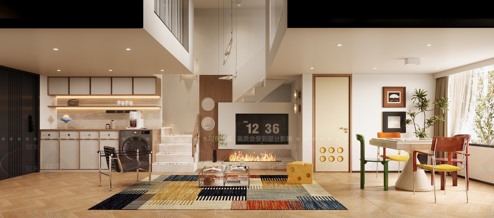 中古奶油民宿3D模型下载【ID:1201887605】