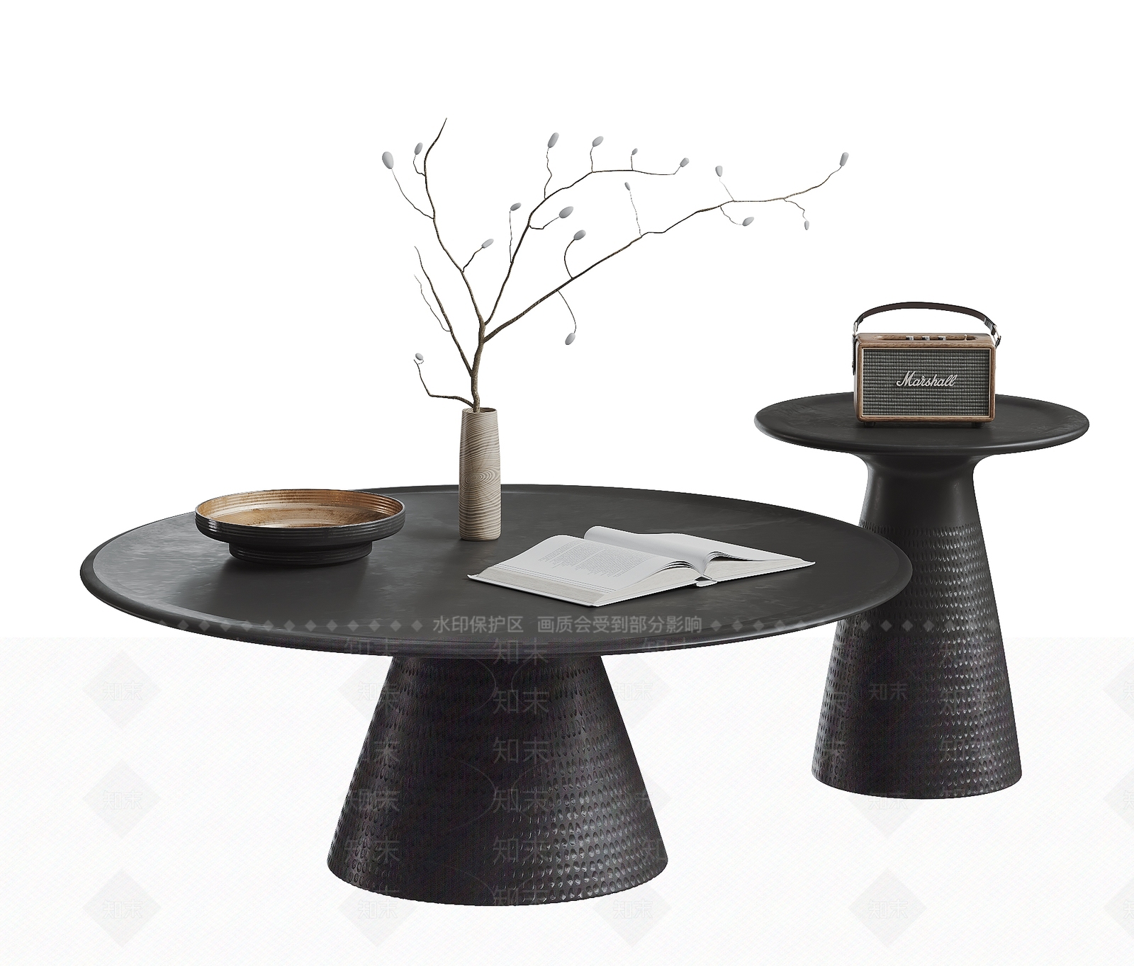 现代中古茶几3D模型下载【ID:1201888045】