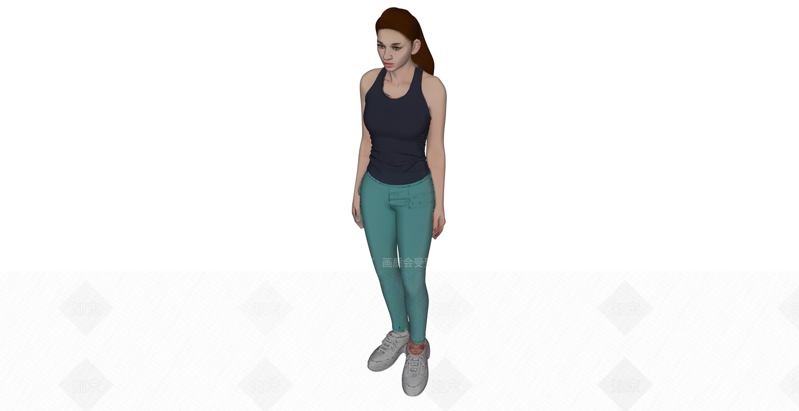 女人SU模型下载【ID:1201890816】