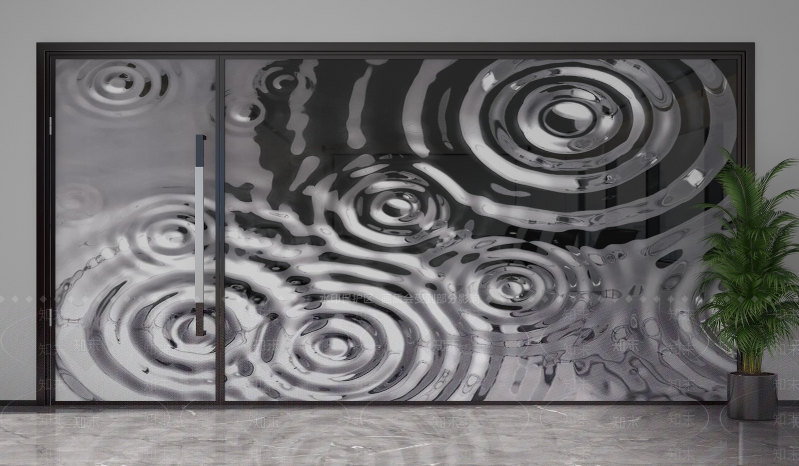 现代隔断3D模型下载【ID:1201892704】