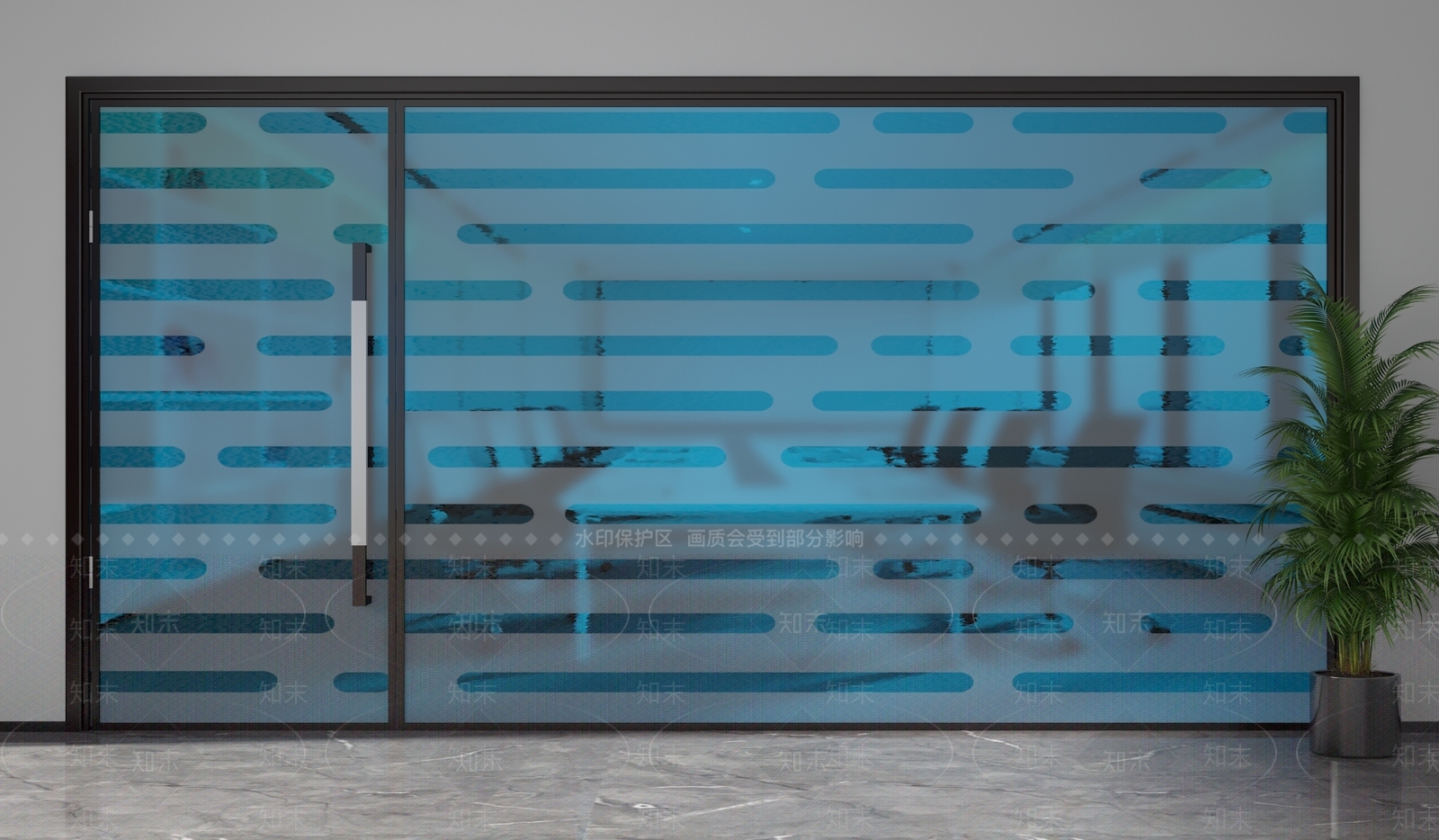 现代隔断3D模型下载【ID:1201893017】