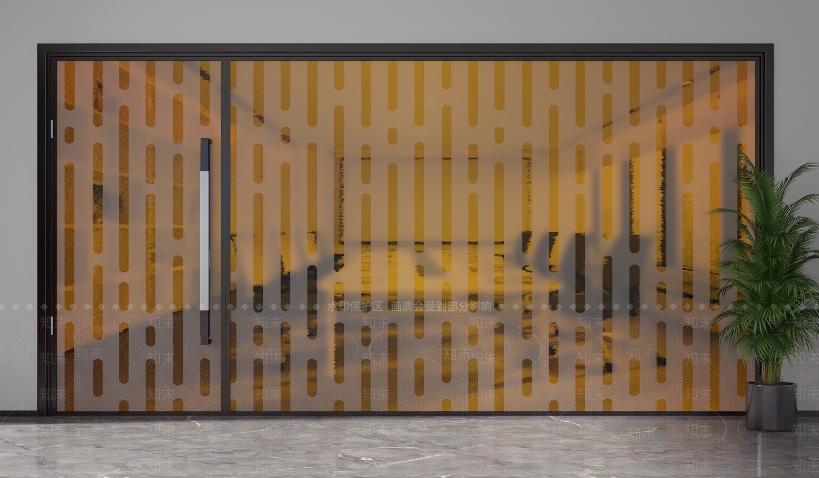 现代隔断3D模型下载【ID:1201893180】