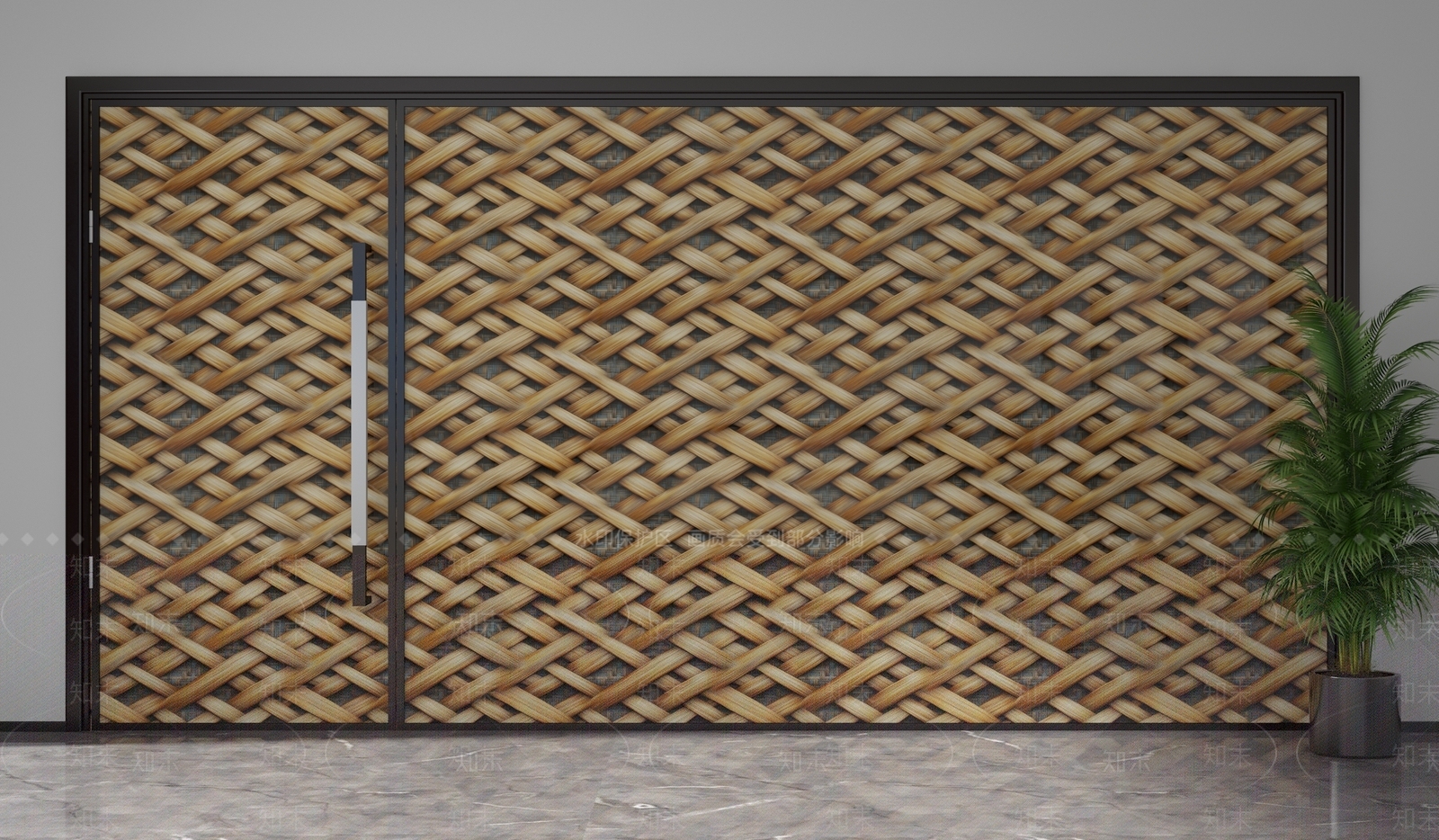现代隔断3D模型下载【ID:1201893473】