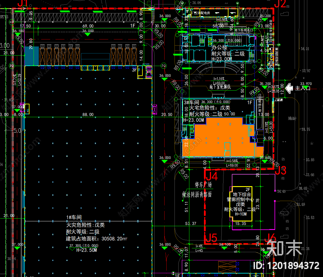 工业简约道路绿化cad施工图下载【ID:1201894372】
