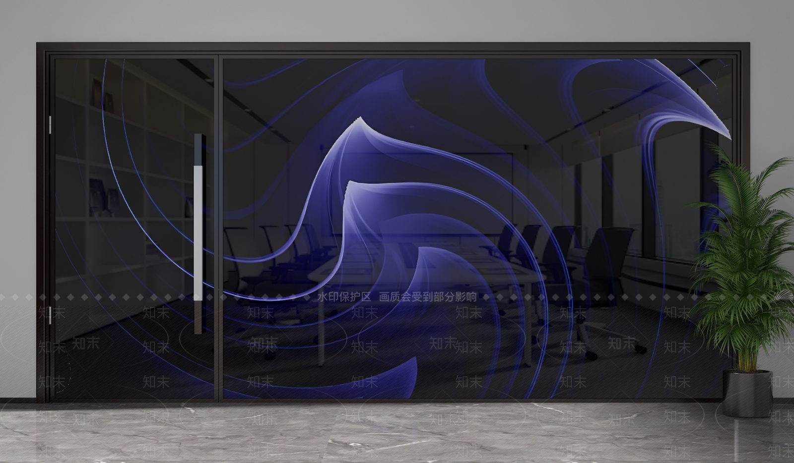 现代隔断3D模型下载【ID:1201895142】
