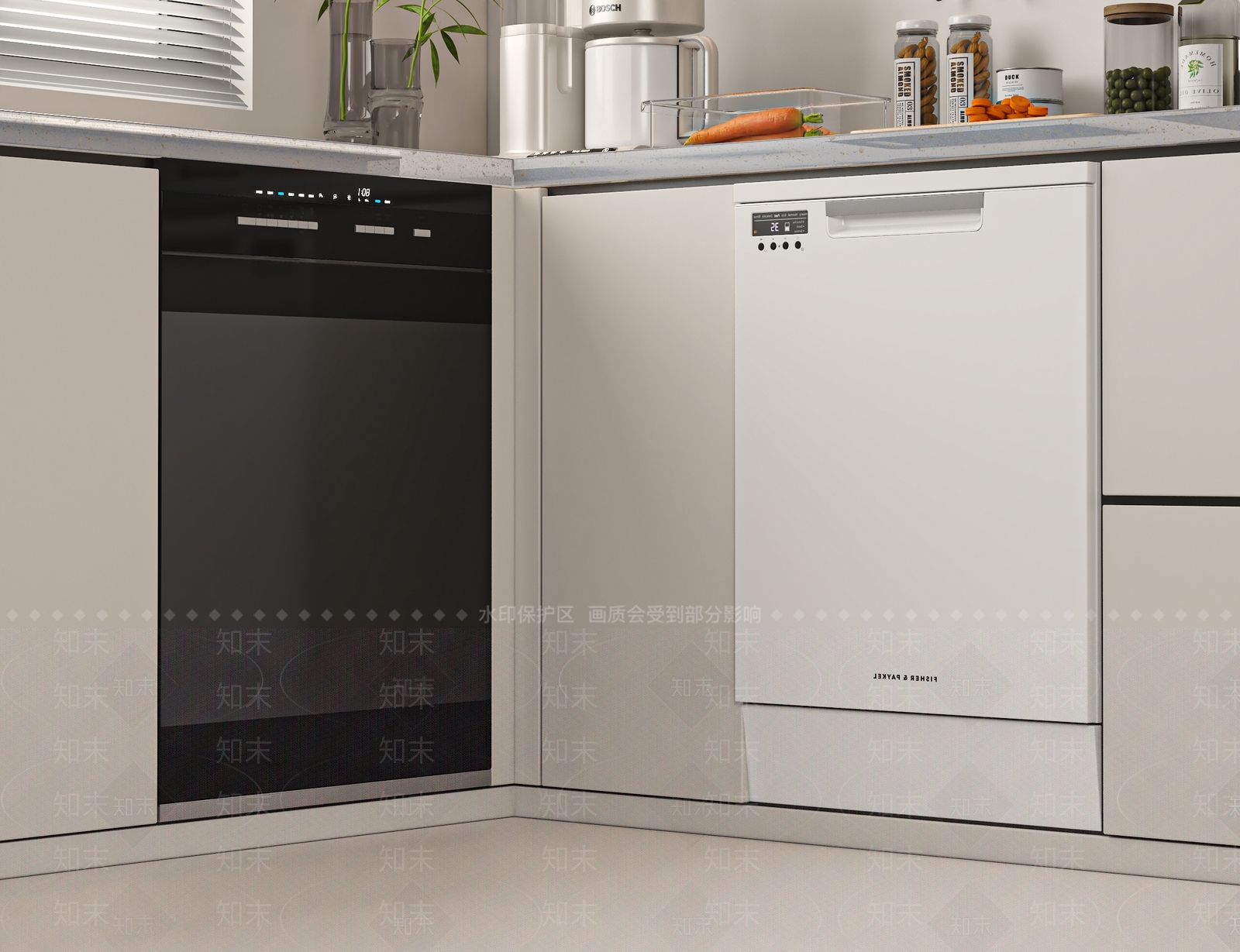 洗碗机SU模型下载【ID:1201896122】