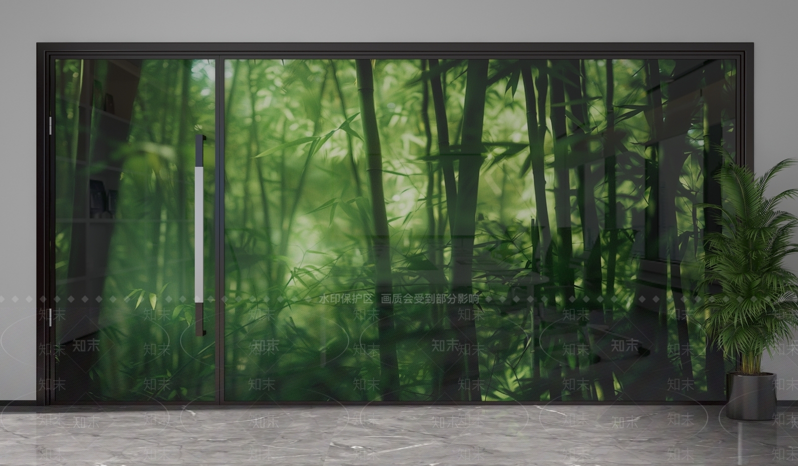 现代隔断3D模型下载【ID:1201896737】