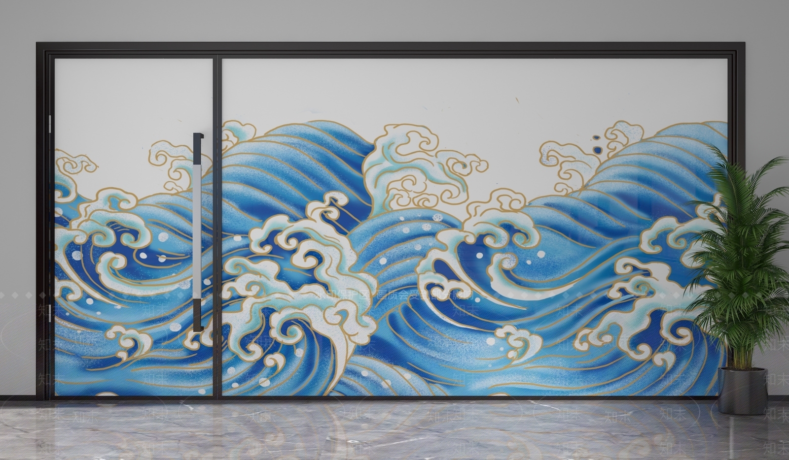 现代隔断3D模型下载【ID:1201901132】