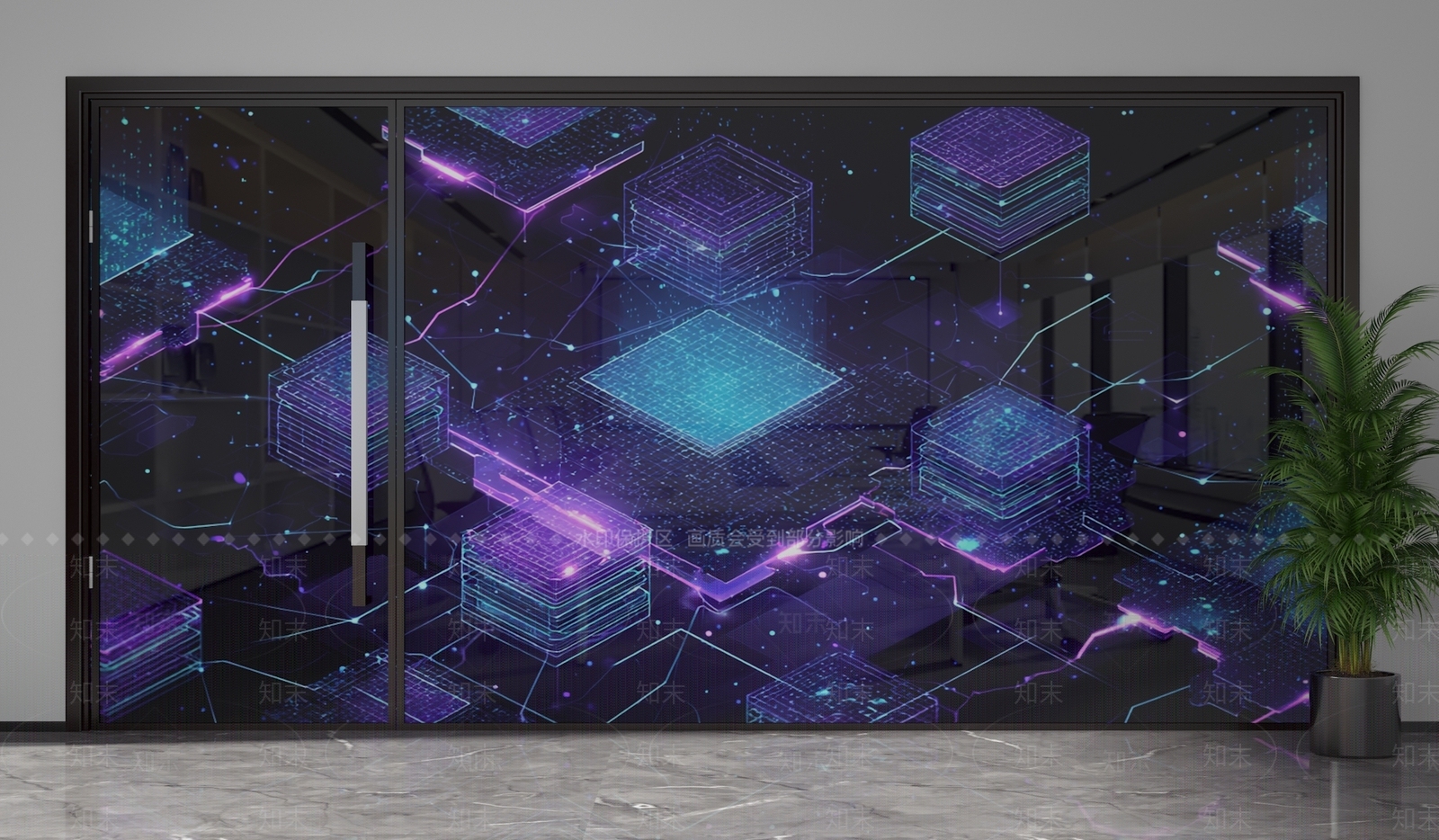 现代隔断3D模型下载【ID:1201902674】