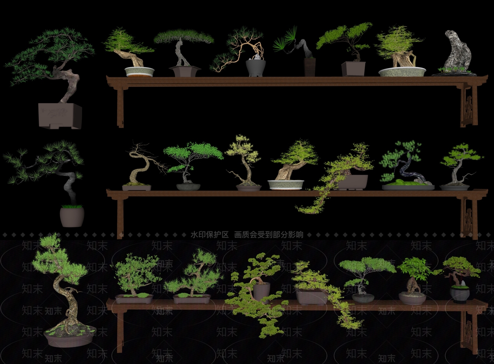 盆栽SU模型下载【ID:1201903398】