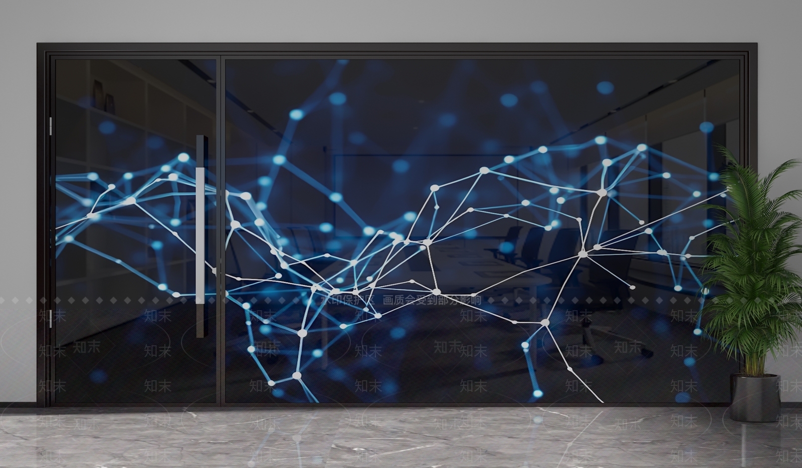现代隔断3D模型下载【ID:1201903325】