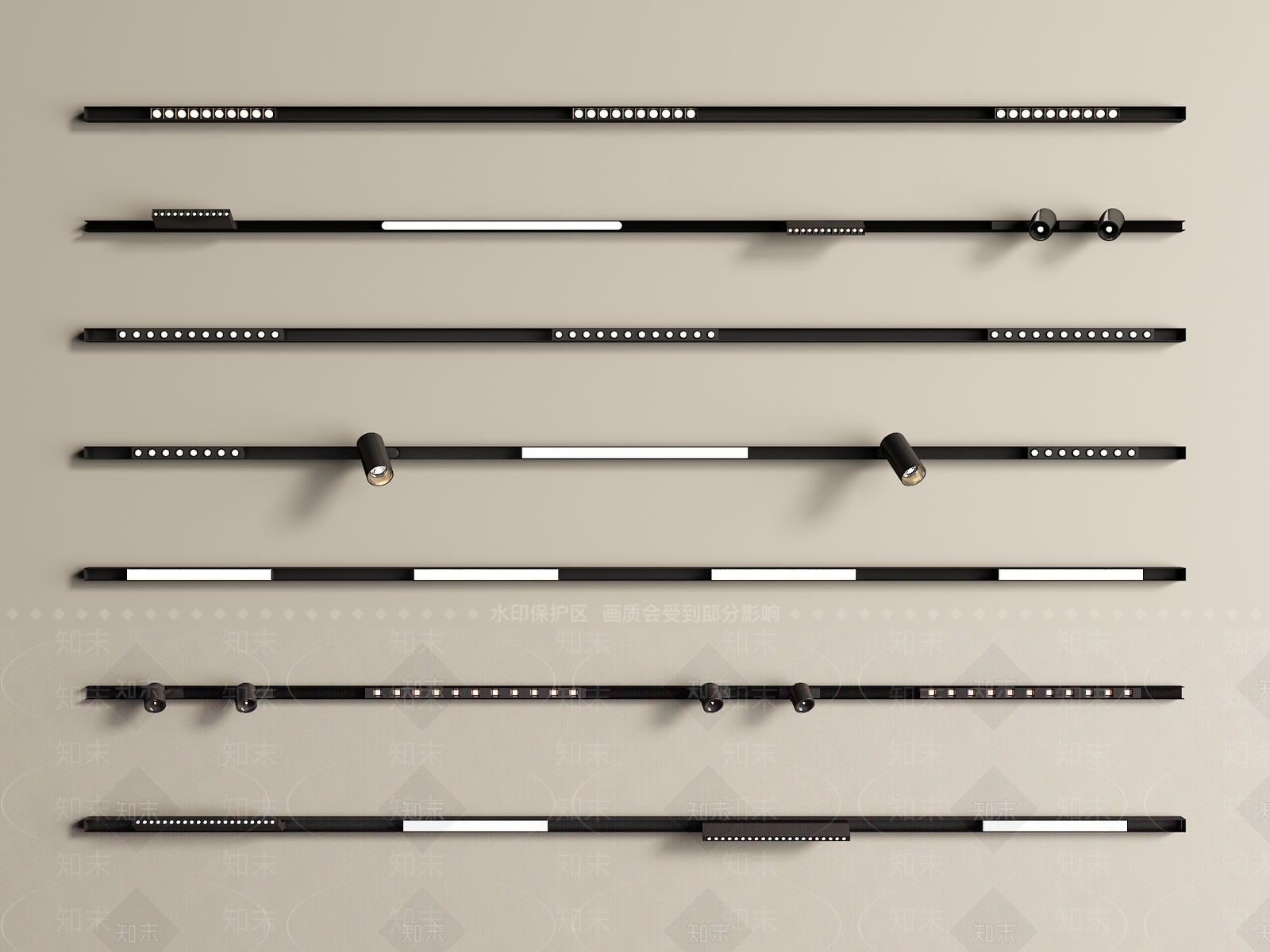 现代射灯3D模型下载【ID:1201904960】