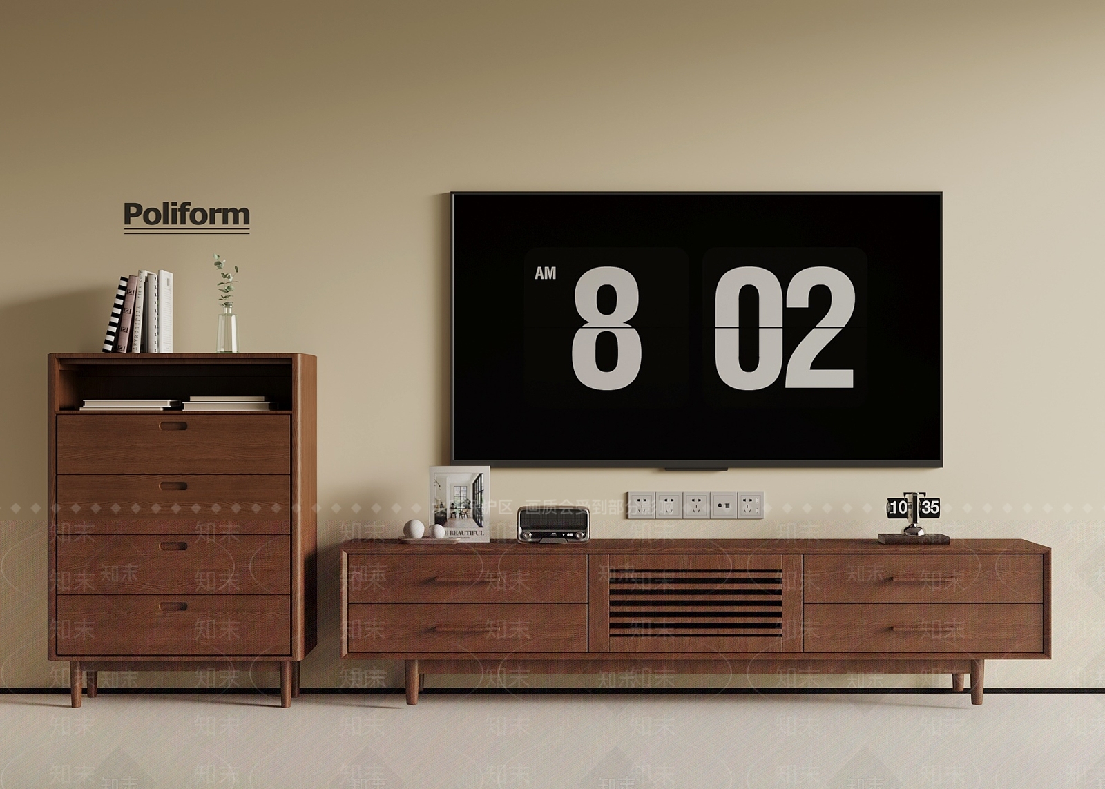 中古电视柜3D模型下载【ID:1201905574】