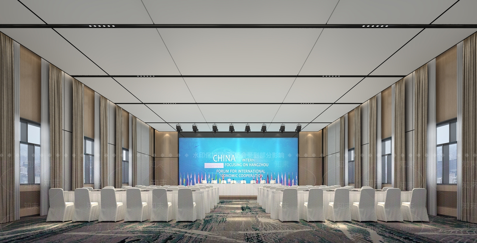 现代报告厅3D模型下载【ID:1201905936】