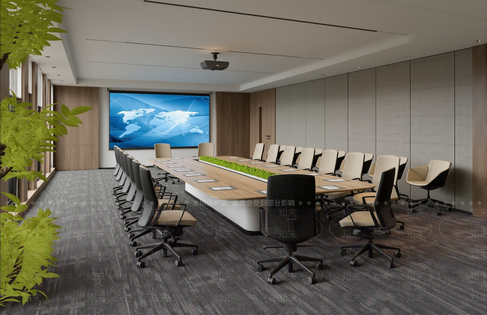 现代会议室SU模型下载【ID:1201908027】