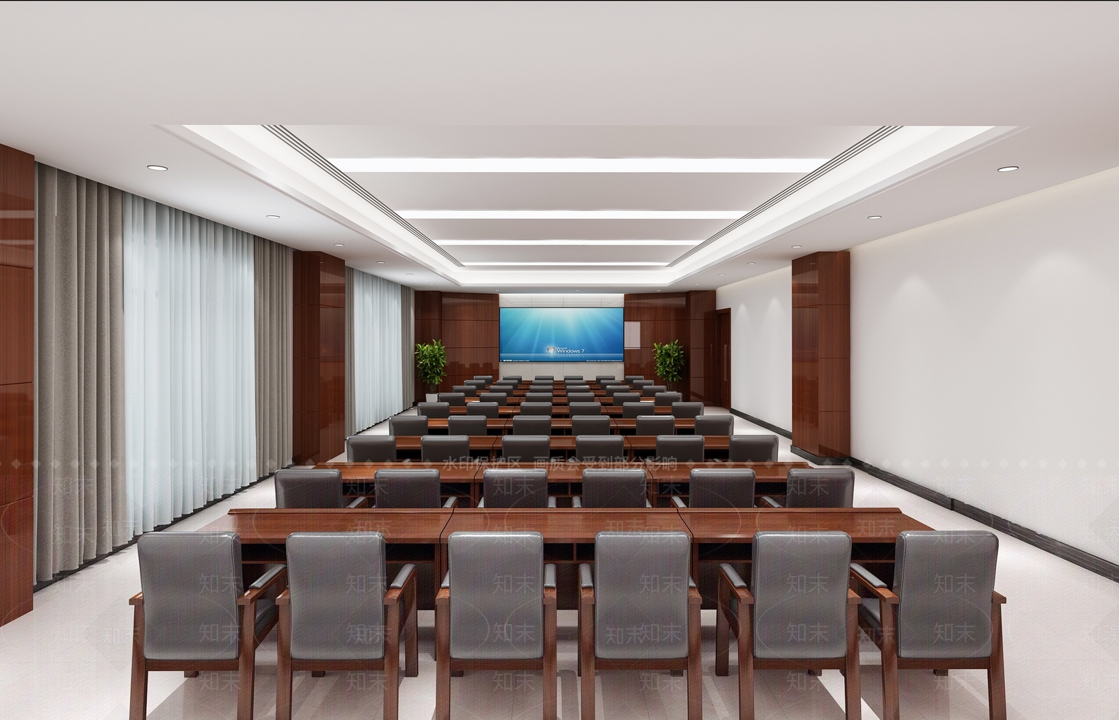 现代会议室3D模型下载【ID:1201909501】