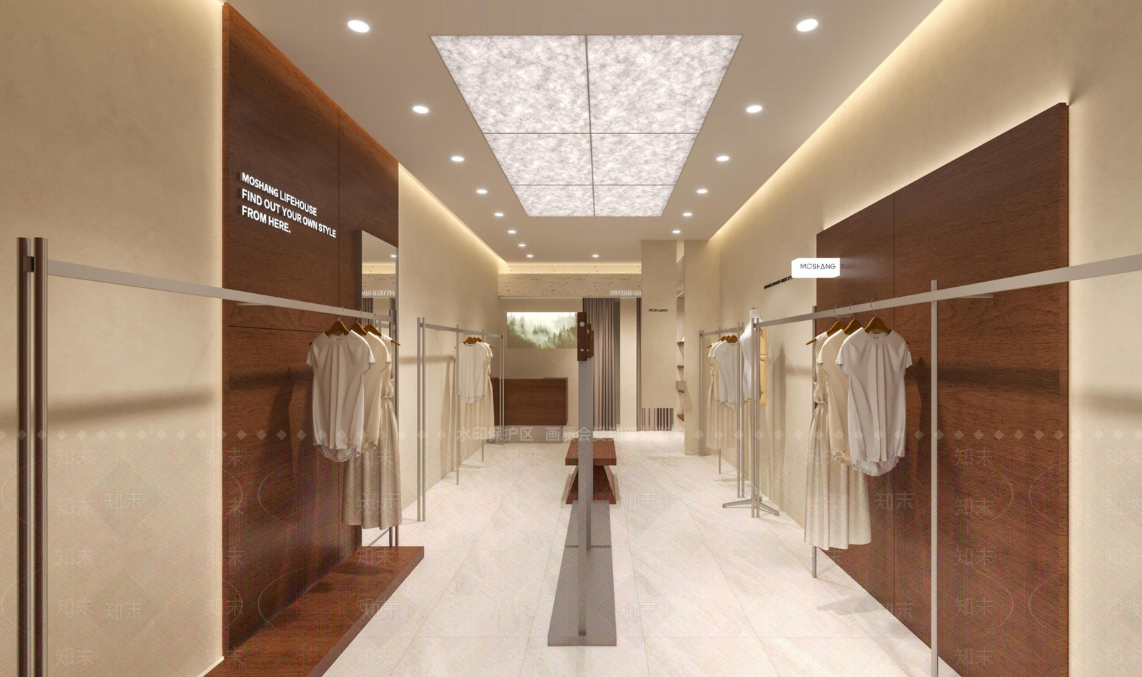 侘寂中古服装店SU模型下载【ID:1201911445】