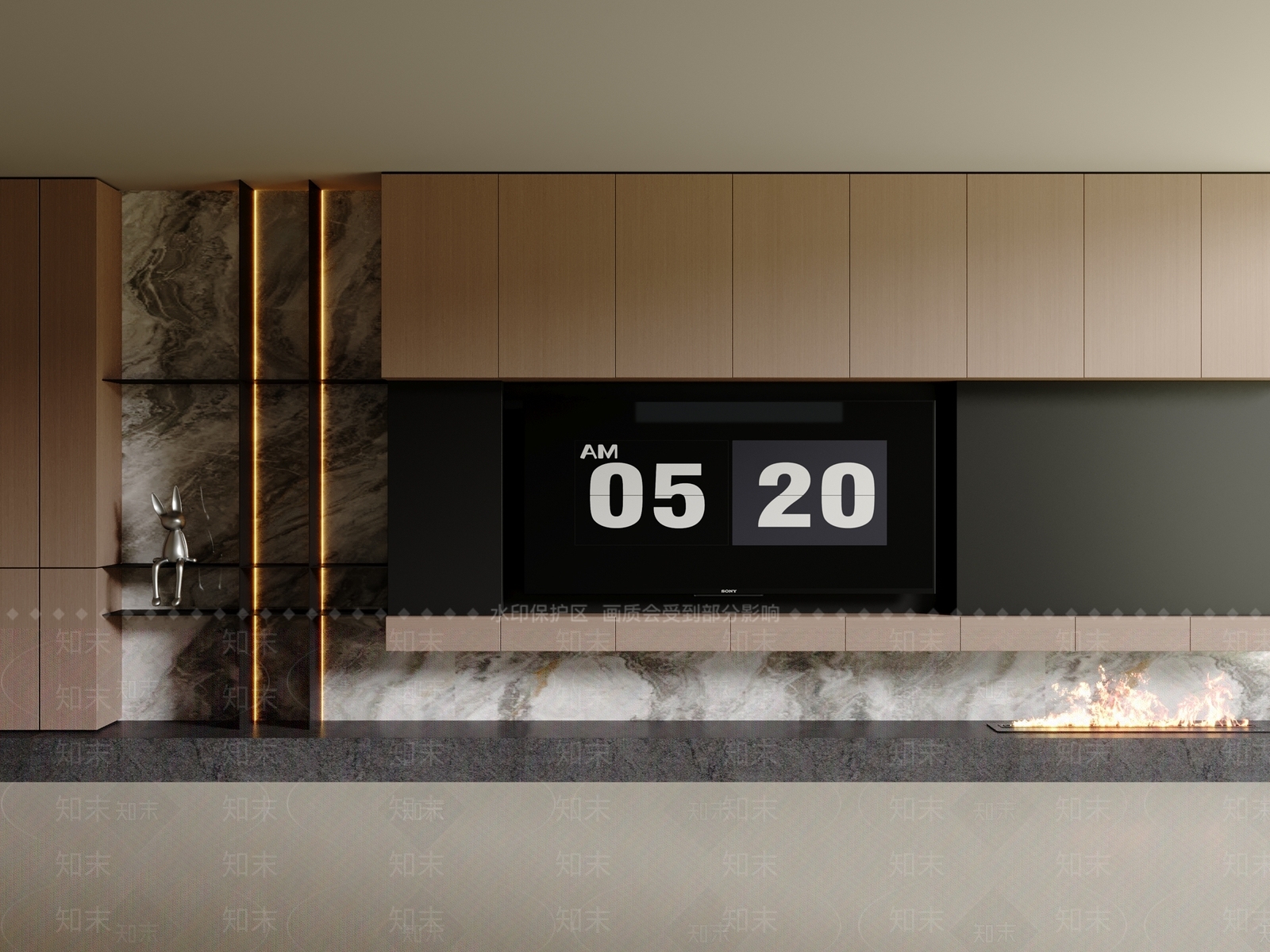 现代意式电视背景墙3D模型下载【ID:1201911786】