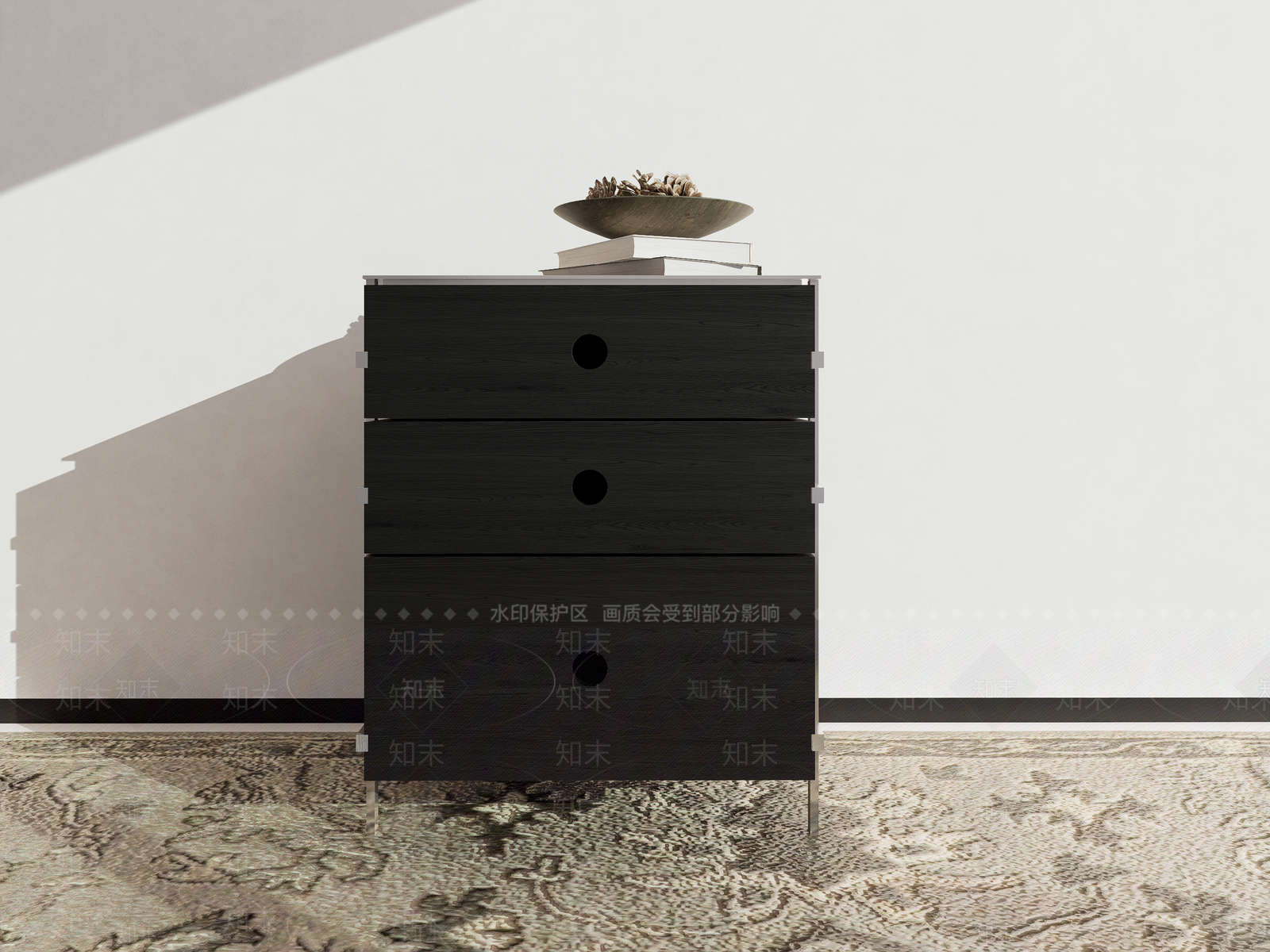 现代简约床头柜SU模型下载【ID:1201912287】