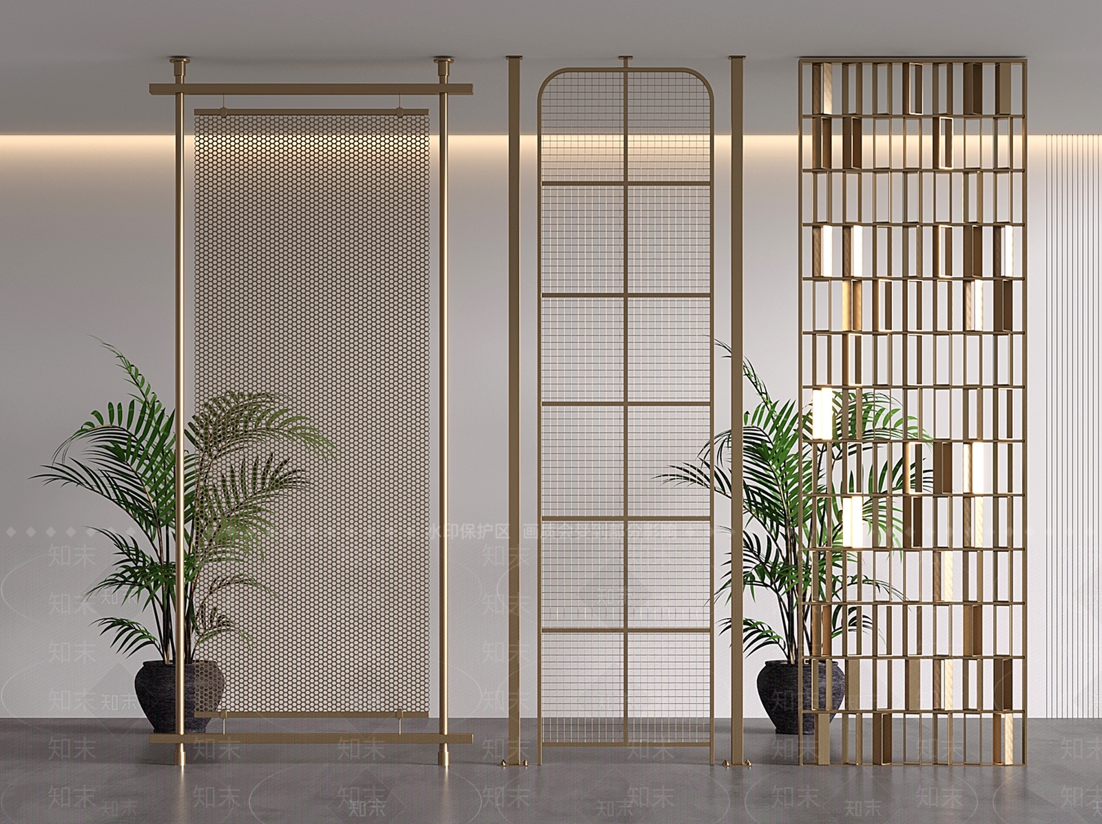 现代意式隔断SU模型下载【ID:1201912343】