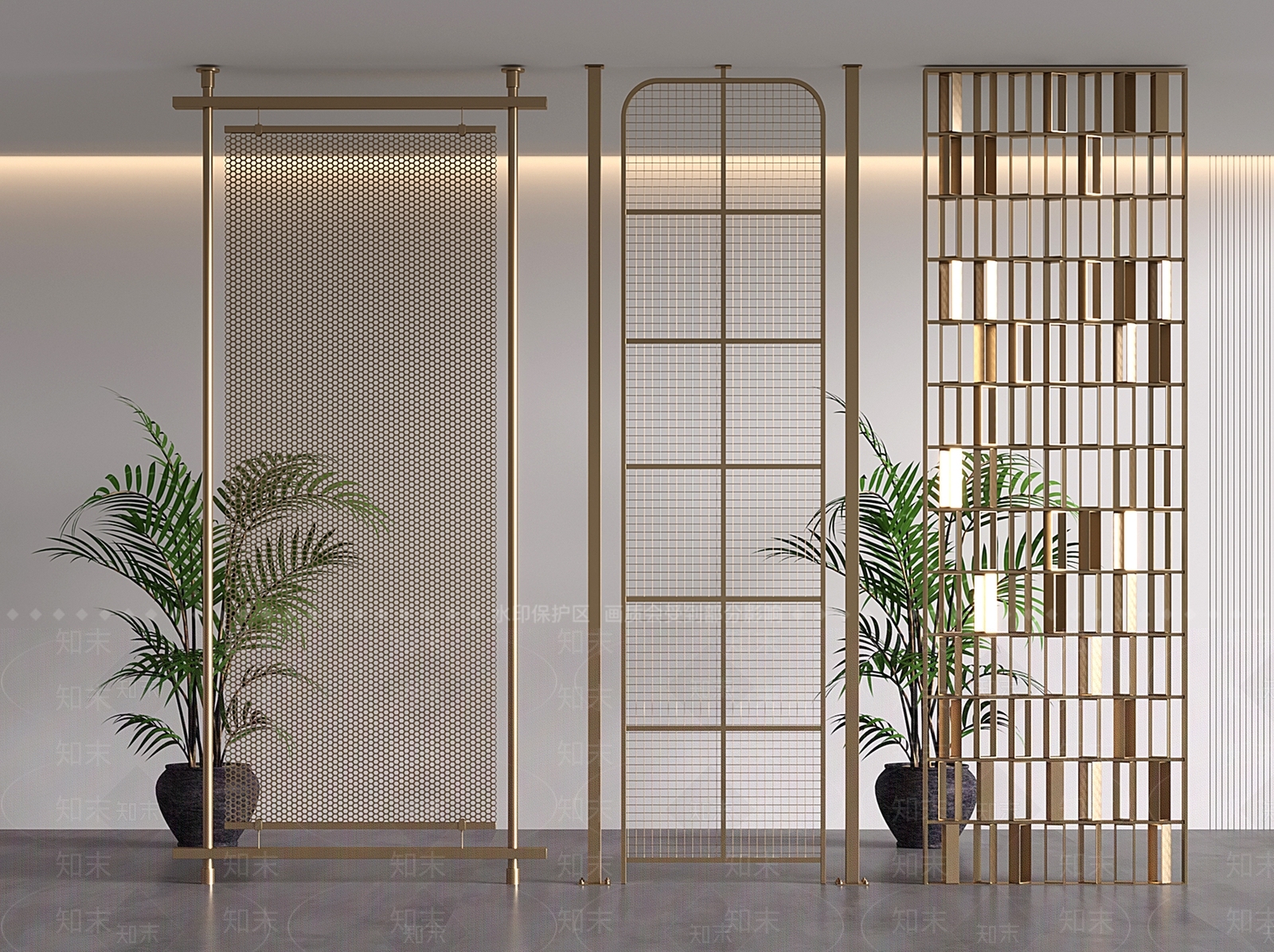 现代意式隔断3D模型下载【ID:1201912672】