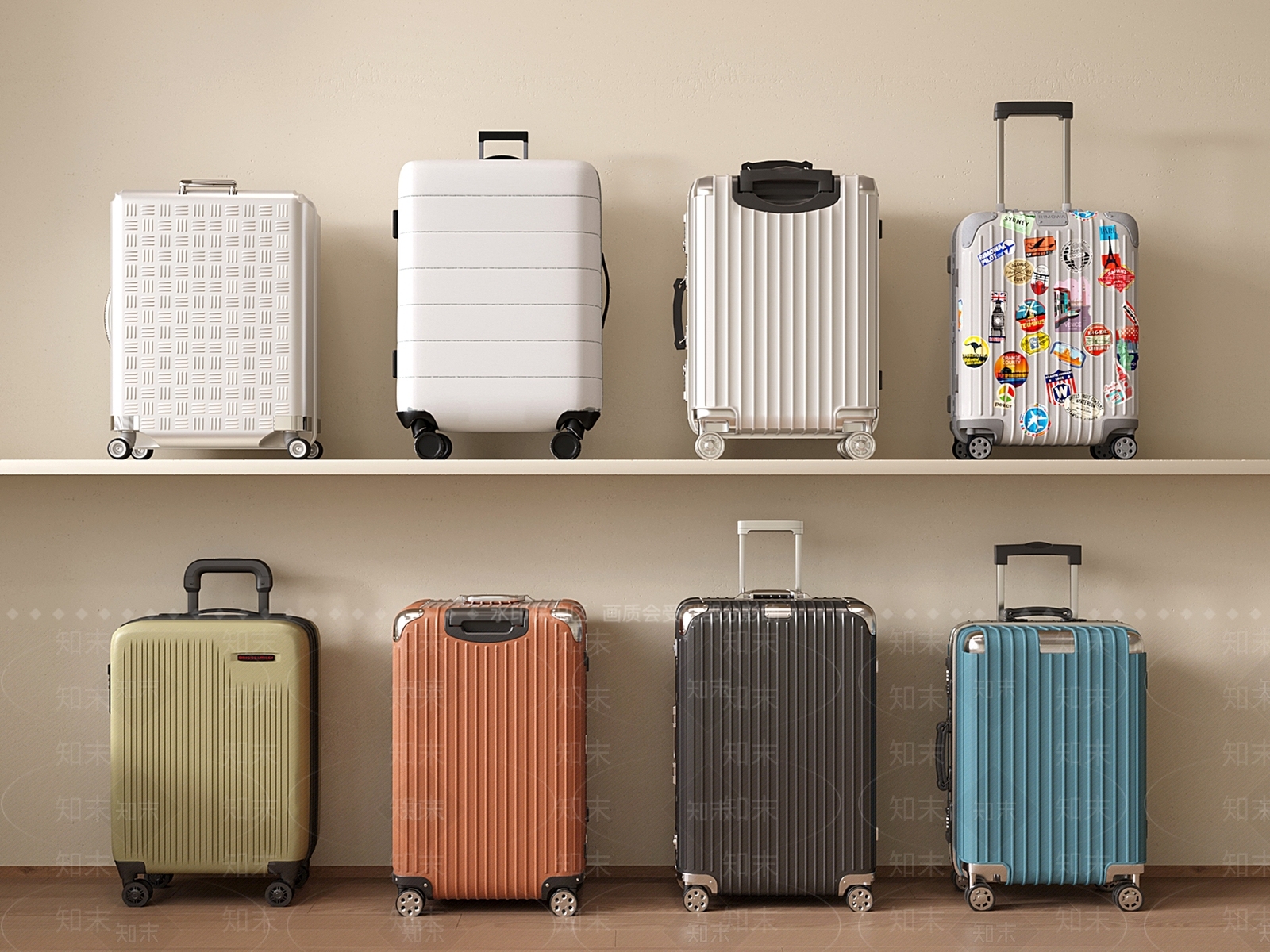 行李箱3D模型下载【ID:1201912829】