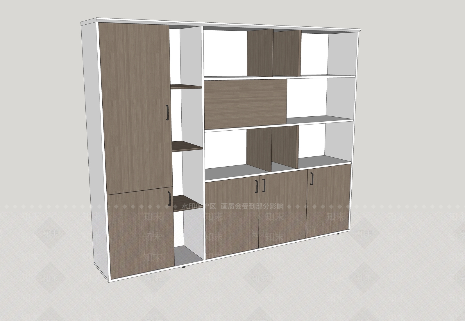 现代文件柜SU模型下载【ID:1201914647】