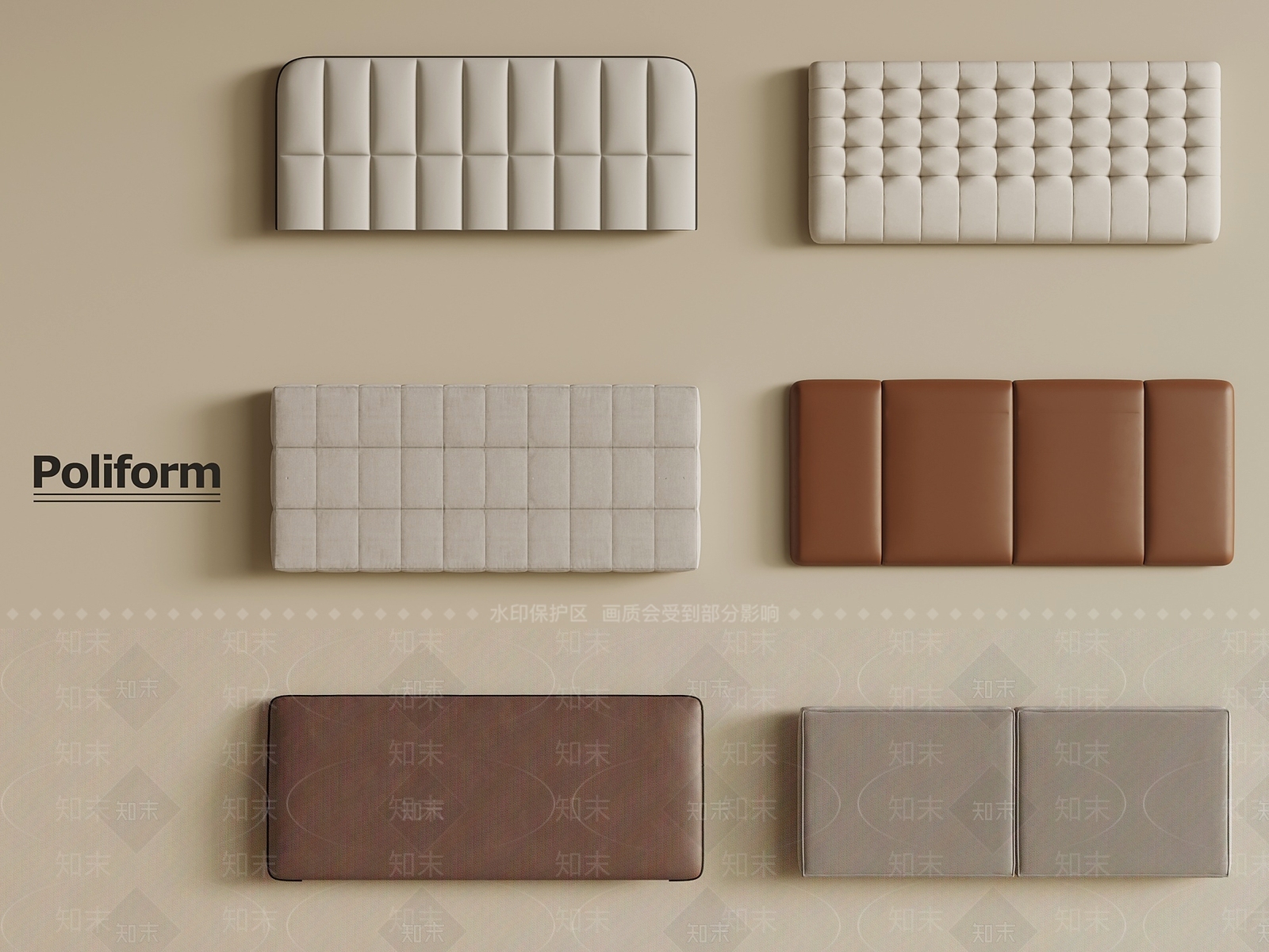 现代软包3D模型下载【ID:1201915381】