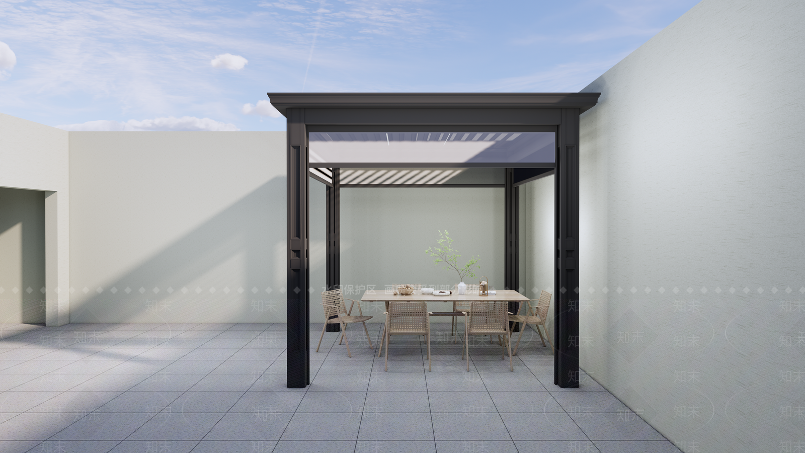 现代欧式亭子SU模型下载【ID:1201916104】