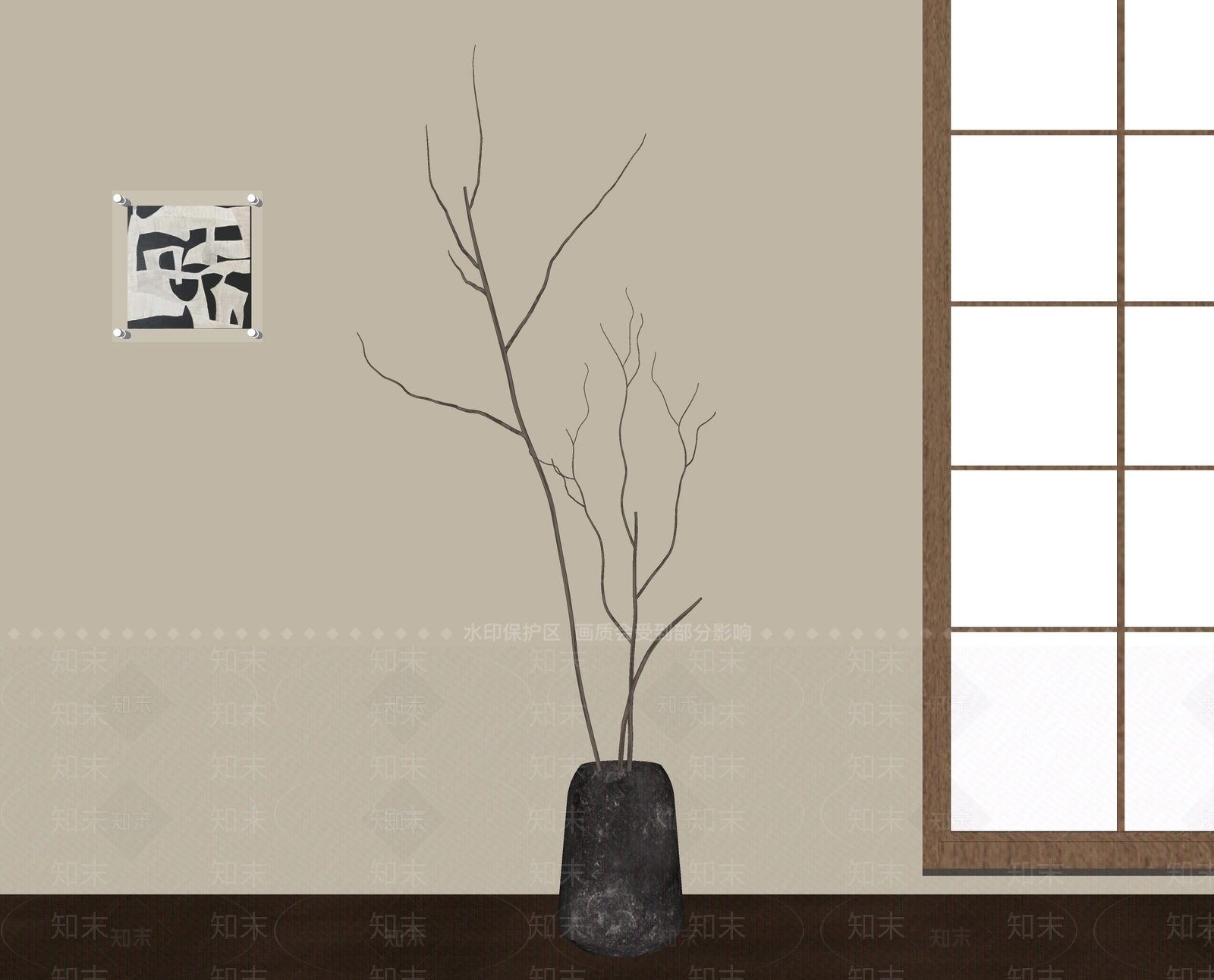 现代花瓶SU模型下载【ID:1201917623】