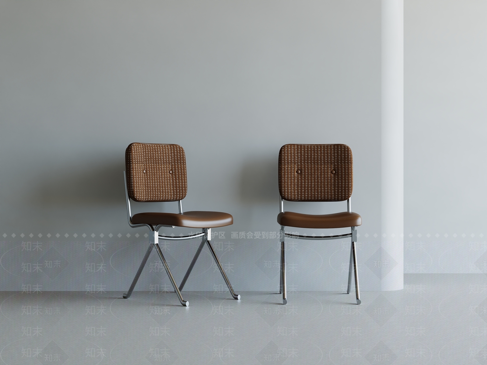 现代中古餐椅3D模型下载【ID:1201921274】