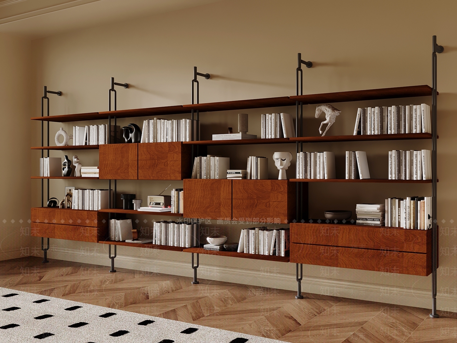 中古书架SU模型下载【ID:1201920460】