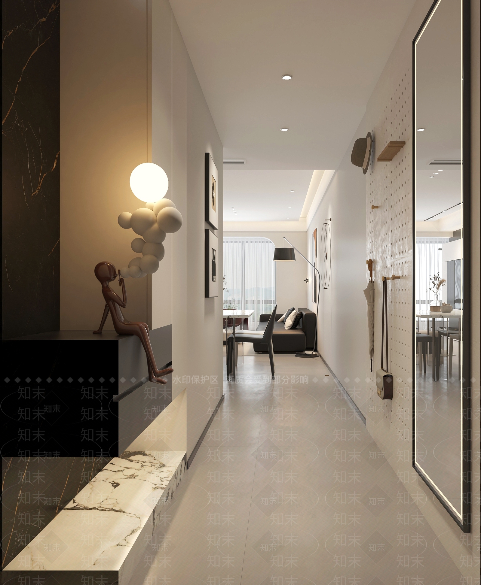 现代客餐厅3D模型下载【ID:1201921191】