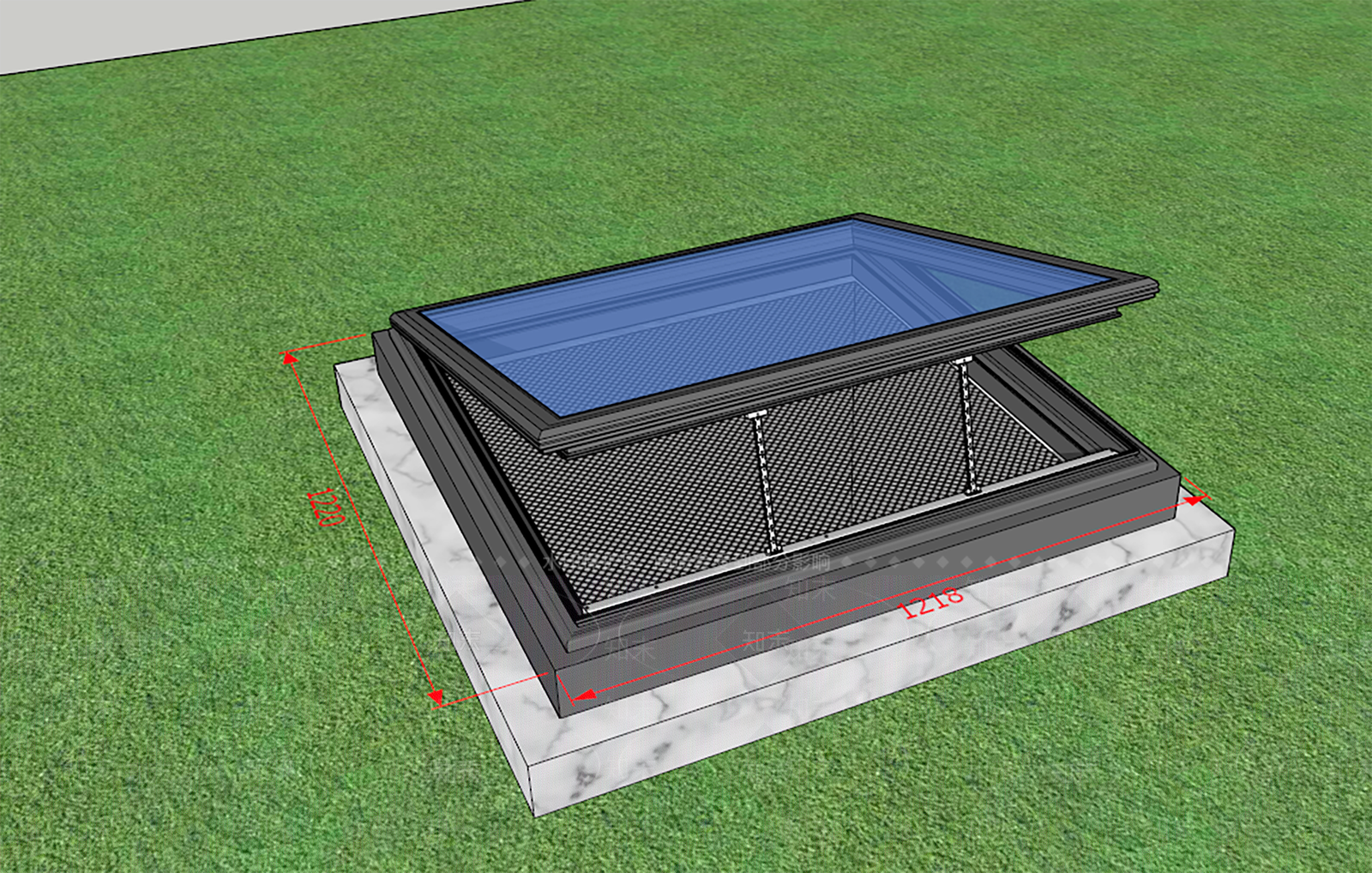 现代天窗SU模型下载【ID:1201921929】
