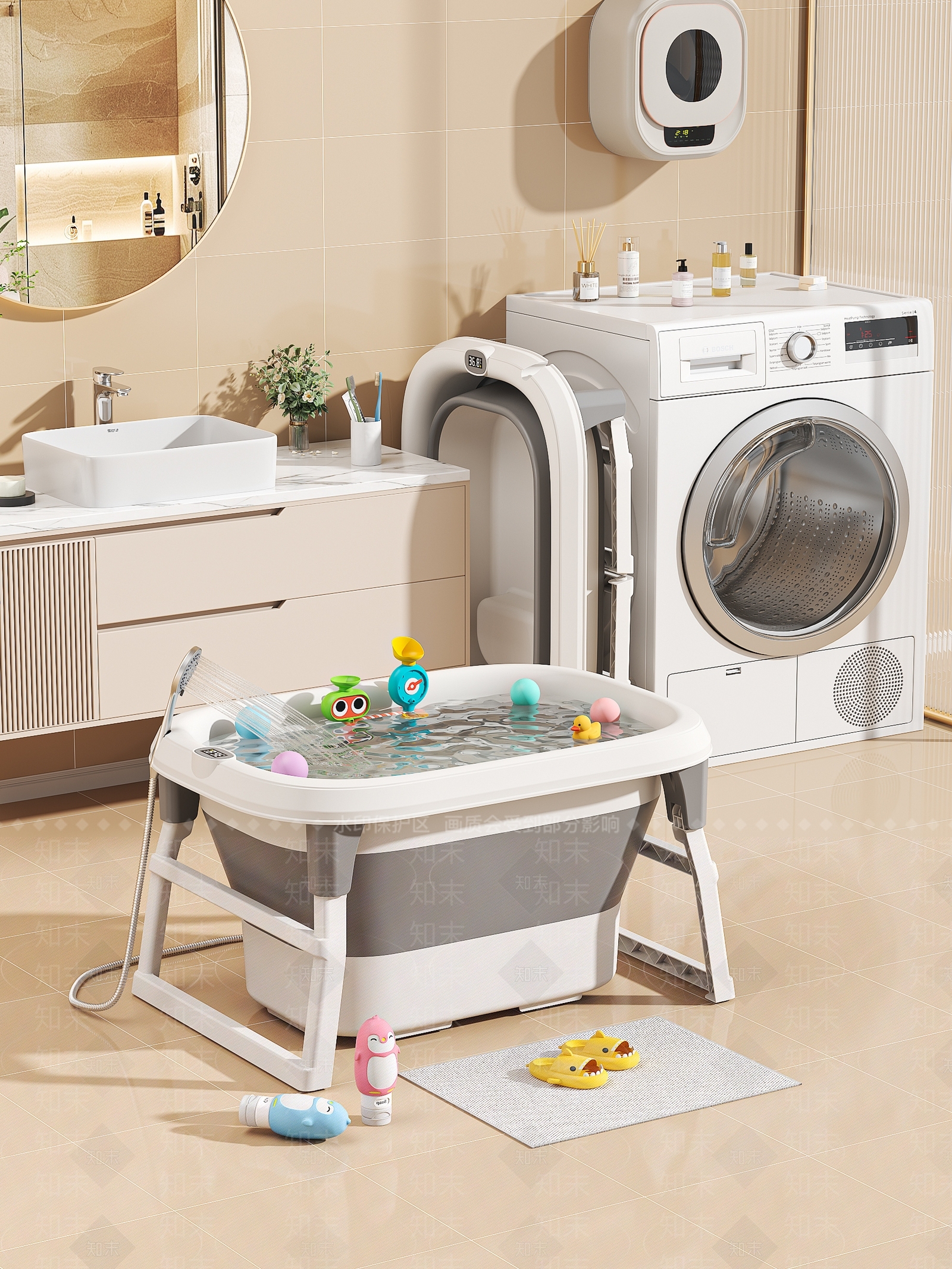 浴室柜3D模型下载【ID:1201923499】