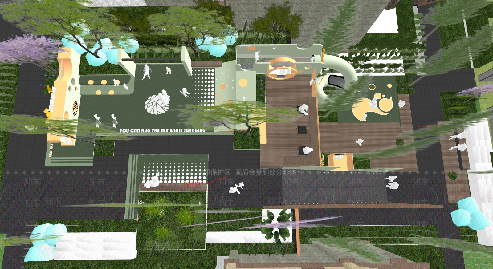现代儿童游乐空间SU模型下载【ID:1201923935】
