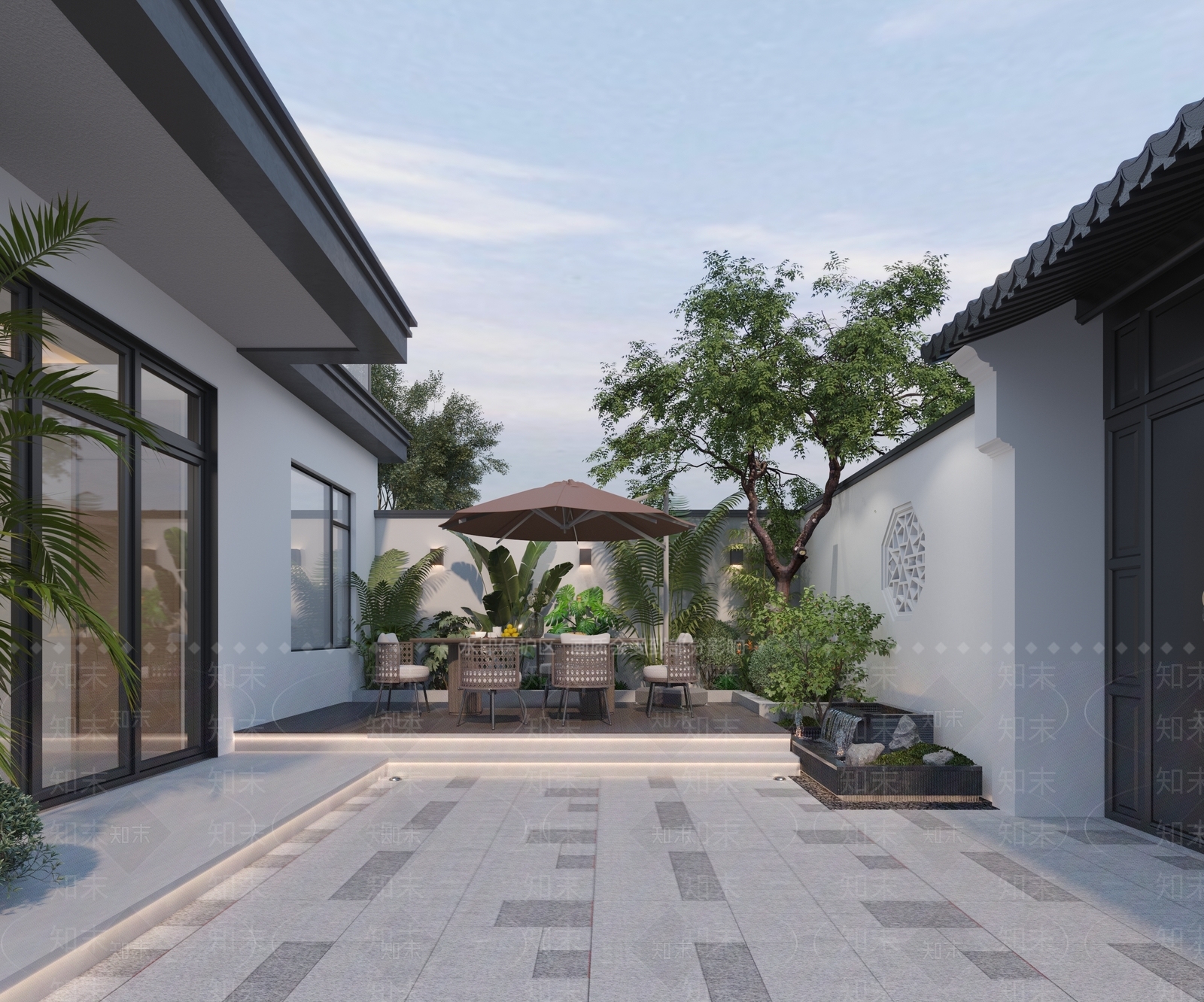 现代阳台3D模型下载【ID:1201924183】