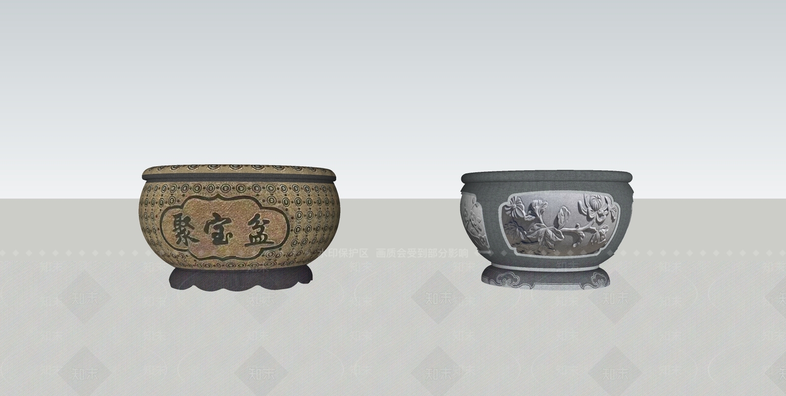 新中式中式其他景观小品SU模型下载【ID:1201929280】