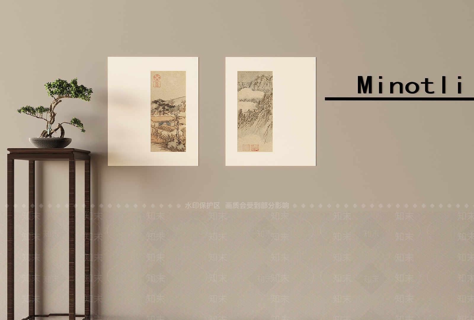 中式花架3D模型下载【ID:1201931535】