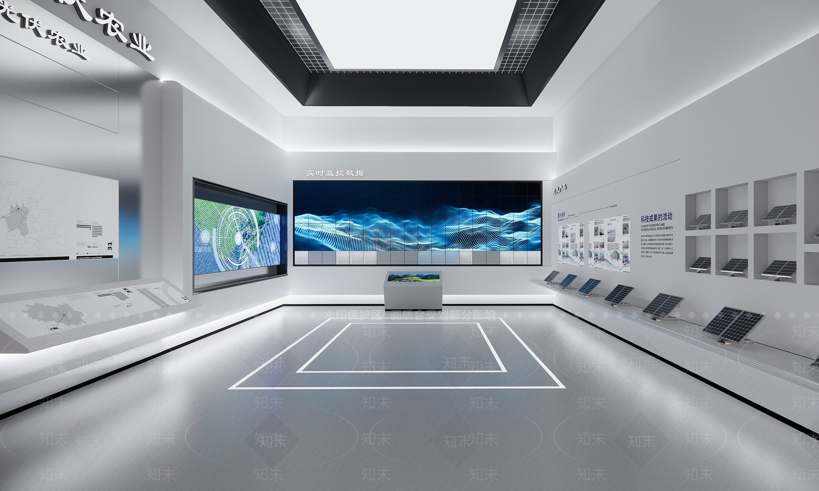 现代科技展厅SU模型下载【ID:1201932397】