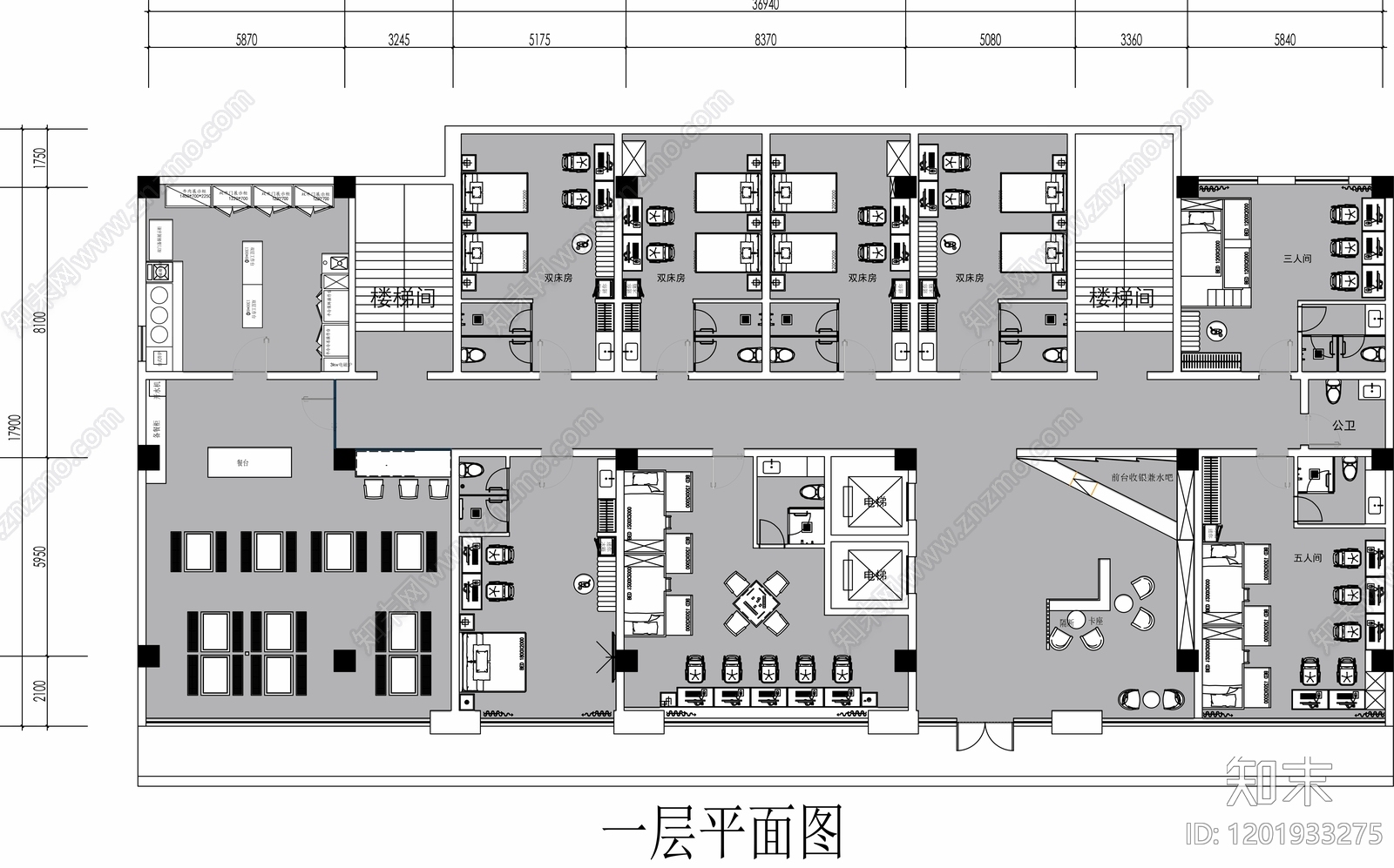 现代网吧cad施工图下载【ID:1201933275】